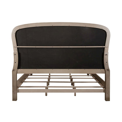 Americana Farmhouse Queen Shelter Bed in Dusty Taupe
