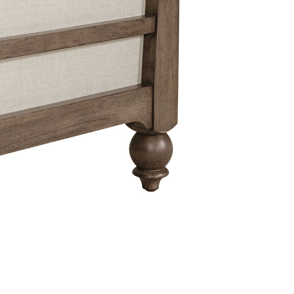 Americana Farmhouse Queen Shelter Bed in Dusty Taupe