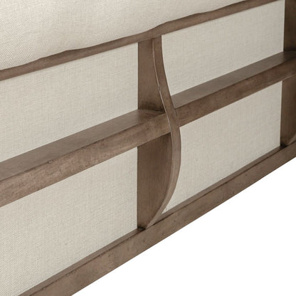Americana Farmhouse Queen Sleigh Bed in Dusty Taupe