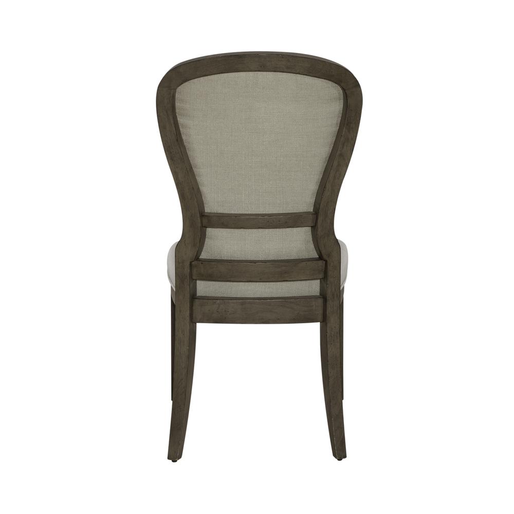 Uph Tufted Back Side Chair - Set of 2 Traditional Multi in Dusty Taupe