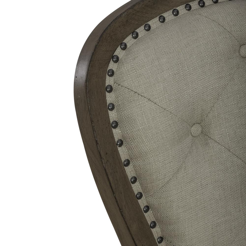 Uph Tufted Back Side Chair - Set of 2 Traditional Multi in Dusty Taupe