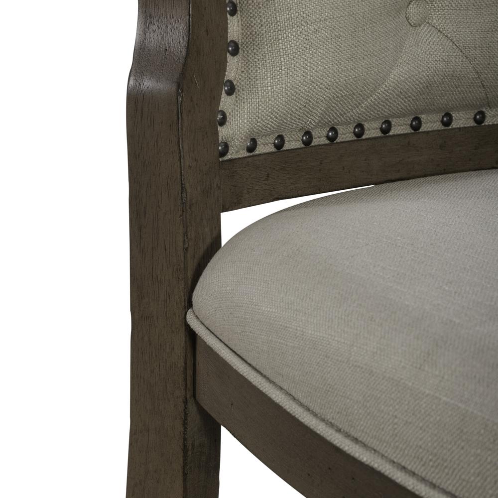 Uph Tufted Back Side Chair - Set of 2 Traditional Multi in Dusty Taupe