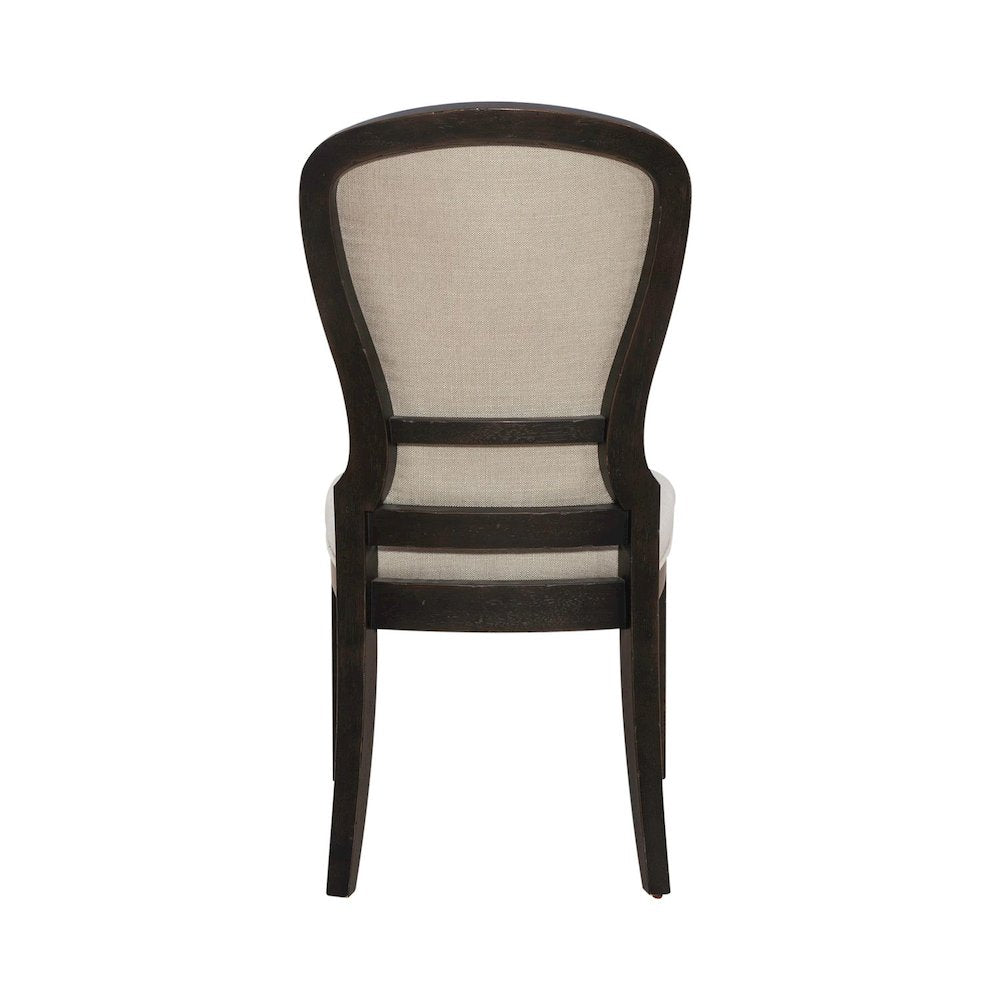 Uph Tufted Back Side Chair - Black - Set of 2 Traditional Multi