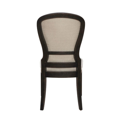 Uph Tufted Back Side Chair - Black - Set of 2 Traditional Multi
