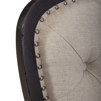 Uph Tufted Back Side Chair - Black - Set of 2 Traditional Multi