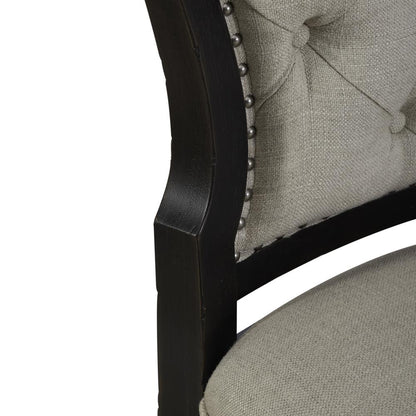 Uph Tufted Back Side Chair - Set of 2 Traditional Multi in Dusty Taupe