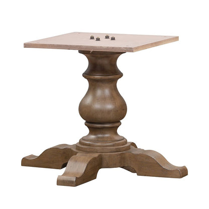 Americana Farmhouse Optional 5 Piece Pedestal Table Set - 4 Tufted Back Chairs