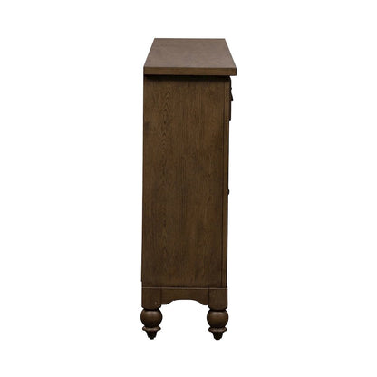 Americana Farmhouse Hall Buffet in Dusty Taupe