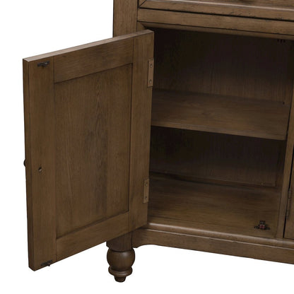Americana Farmhouse Hall Buffet in Dusty Taupe