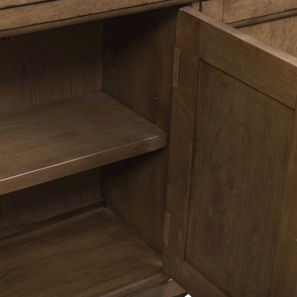Americana Farmhouse Hall Buffet in Dusty Taupe