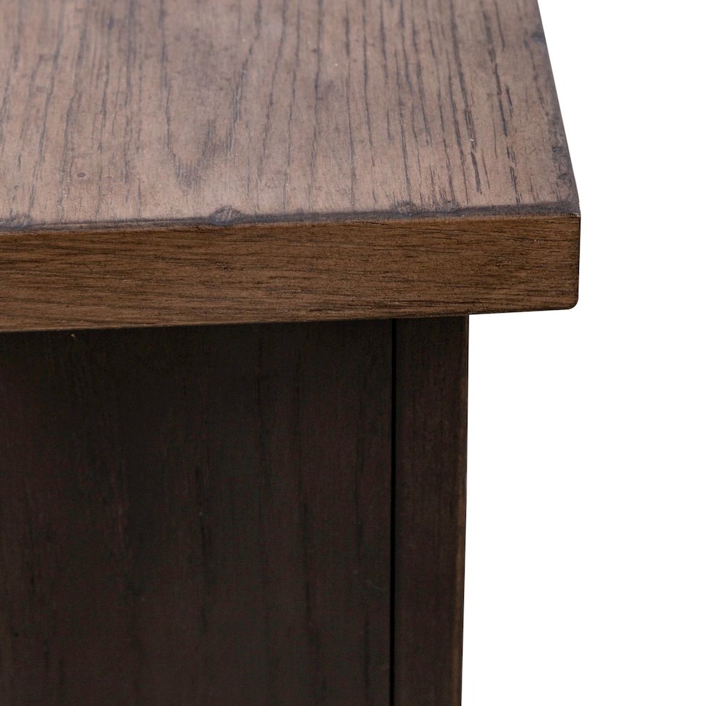 Americana Farmhouse Hall Buffet- Black in Dusty Taupe