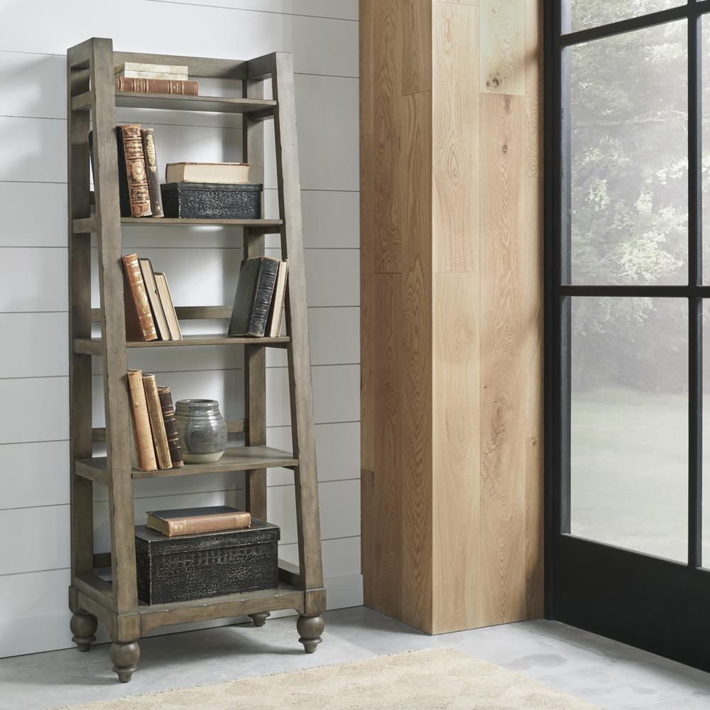 Liberty Furniture Americana Farmhouse Leaning Pier Bookcase