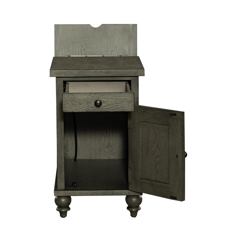 Liberty Furniture Americana Farmhouse Chair Side Table - Dusty Taupe