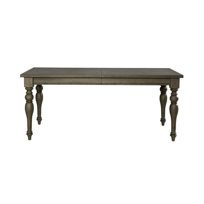 Americana Farmhouse Rectangular Leg Table in Dusty Taupe