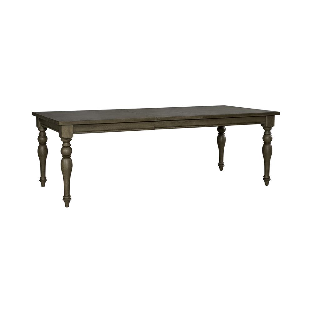 Americana Farmhouse Rectangular Leg Table in Dusty Taupe