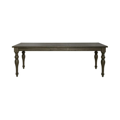 Americana Farmhouse Rectangular Leg Table in Dusty Taupe