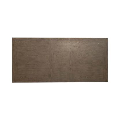 Americana Farmhouse Rectangular Leg Table 18" Self Storing Leaf - Dusty Taupe