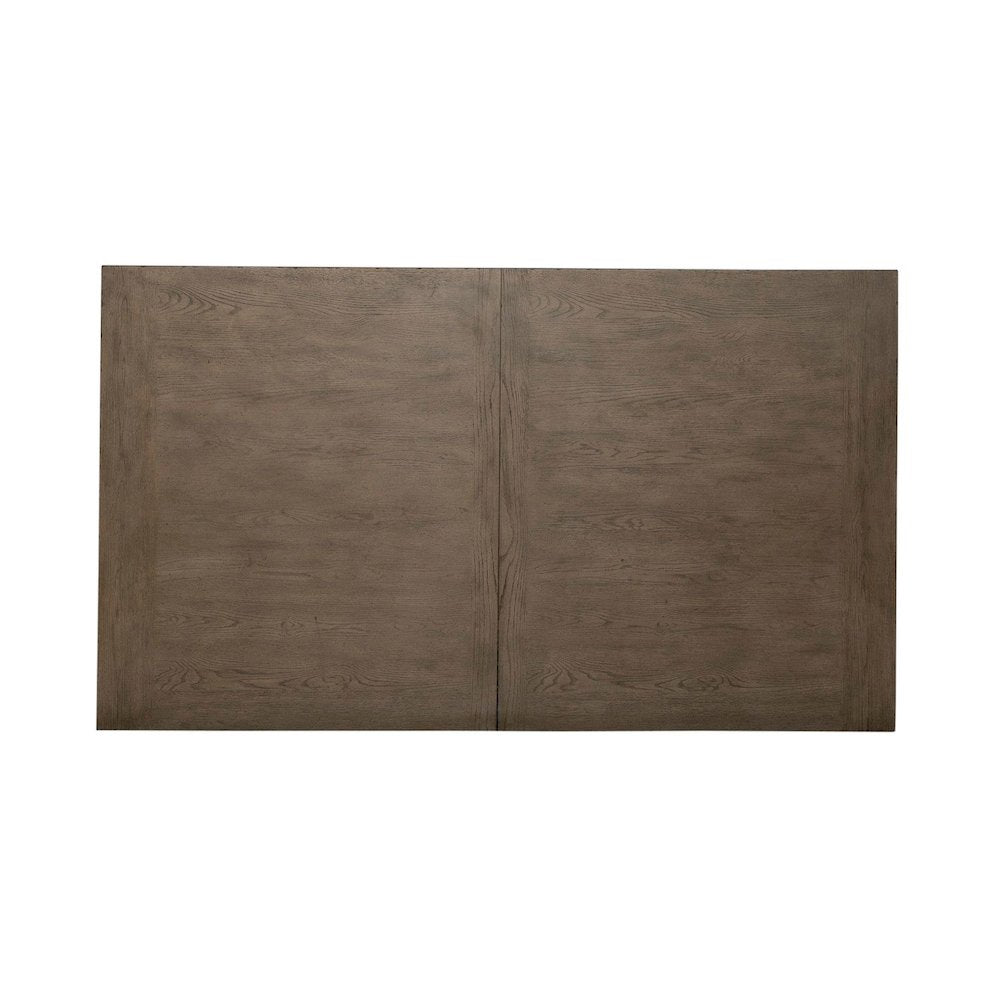 Americana Farmhouse Rectangular Leg Table 18" Self Storing Leaf - Dusty Taupe