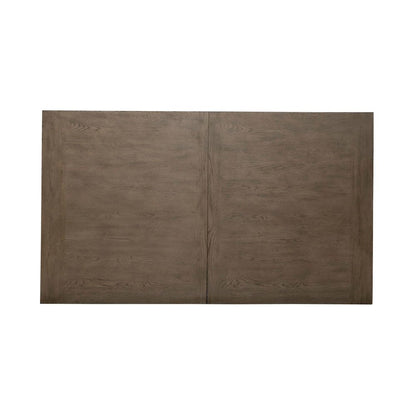 Americana Farmhouse Rectangular Leg Table 18" Self Storing Leaf - Dusty Taupe