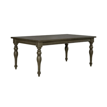 Americana Farmhouse Rectangular Leg Table in Dusty Taupe