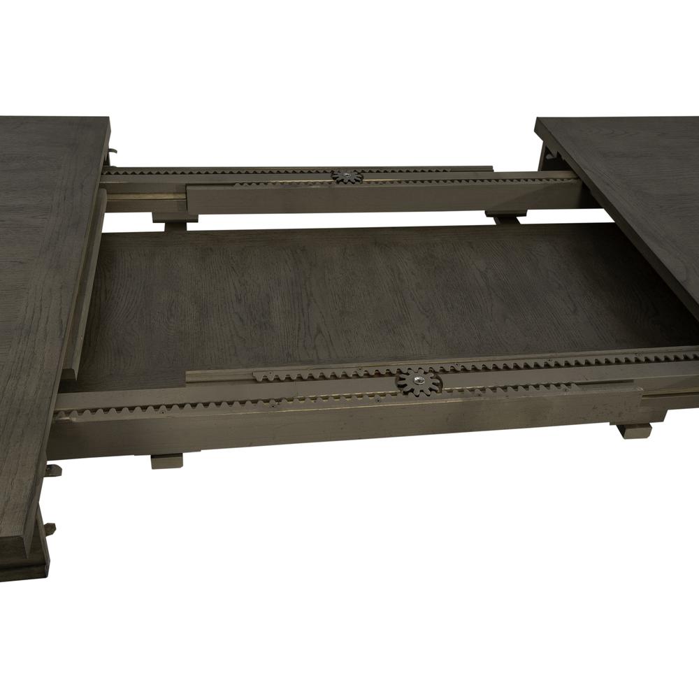 Americana Farmhouse Rectangular Leg Table in Dusty Taupe