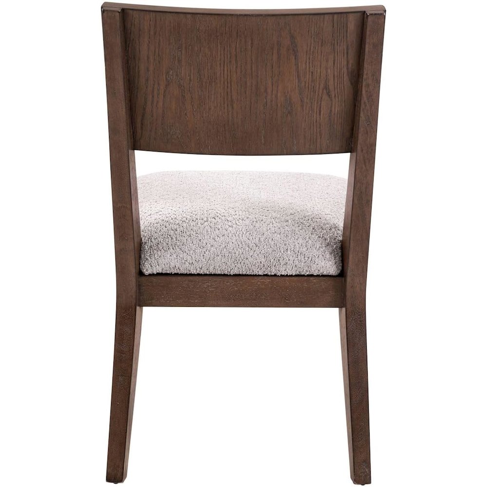 Cascade Falls Panel Back Side Chair for Dining Room - Set of 2  - Satin Espresso