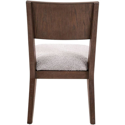 Cascade Falls Panel Back Side Chair for Dining Room - Set of 2  - Satin Espresso