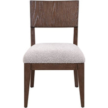 Cascade Falls Panel Back Side Chair for Dining Room - Set of 2  - Satin Espresso