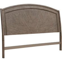 Avalon Queen Panel Headboard with Oak Wood Frame  - Burnished Beige