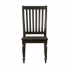 Harvest Home Slat Back Side Chair (RTA)-Set of 2 in Chalkboard