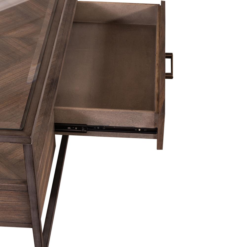 Jamestown Rectangular Cocktail Table in Tobacco
