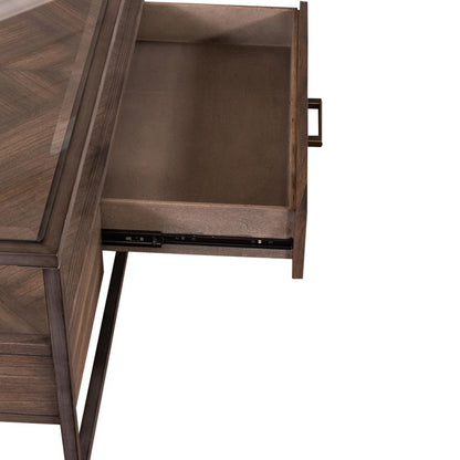 Jamestown Rectangular Cocktail Table in Tobacco