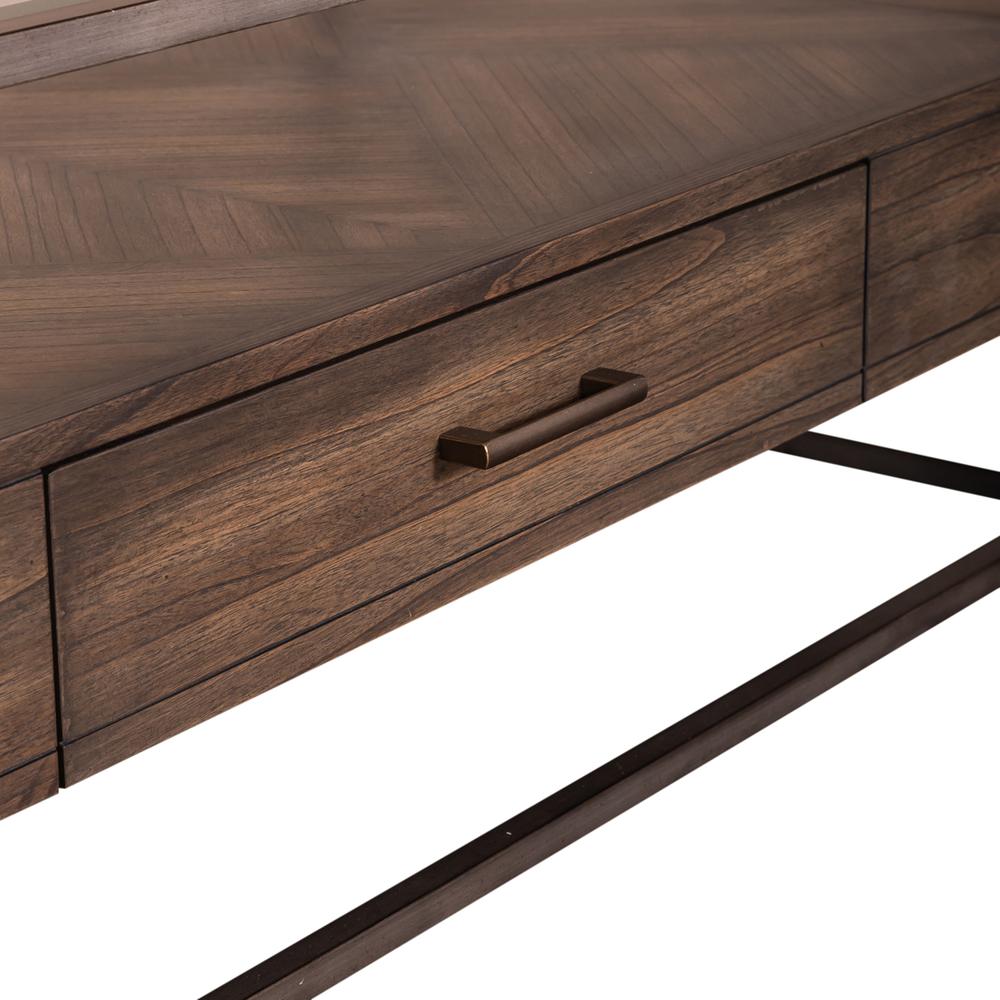 Jamestown Rectangular Cocktail Table in Tobacco