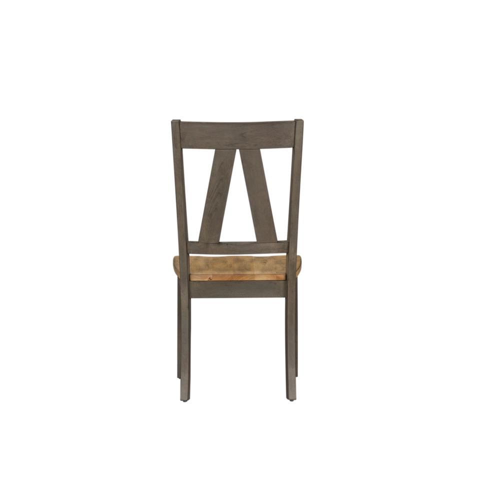 Lindsey Farm Splat Back Side Chair (RTA) in Gray