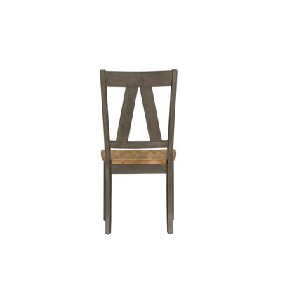 Lindsey Farm Splat Back Side Chair (RTA) in Gray