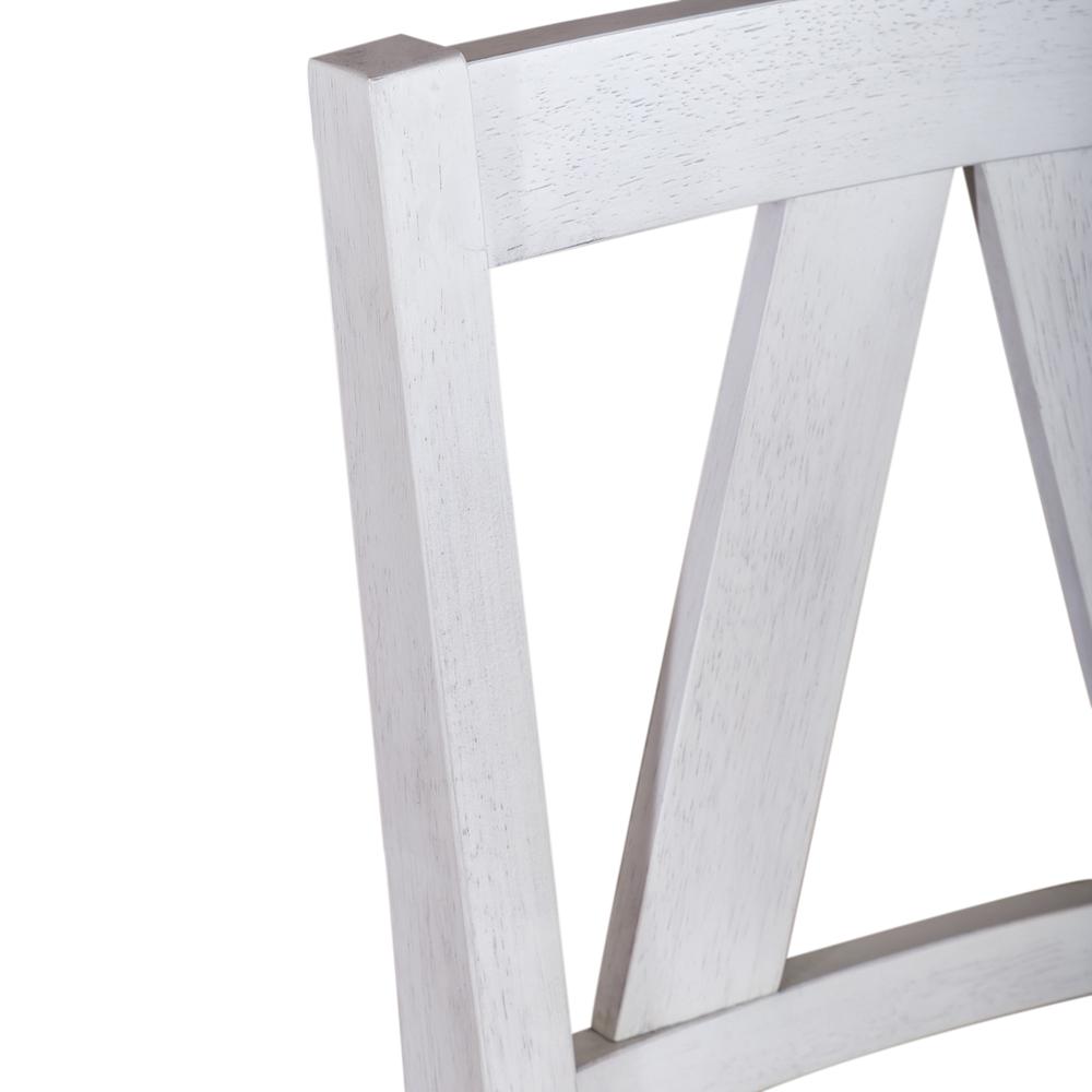 Counter Height Swivel Chair (RTA) - Set of 2 Farmhouse White