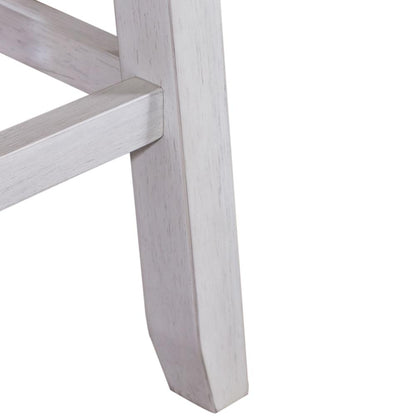 Counter Height Swivel Chair (RTA) - Set of 2 Farmhouse White