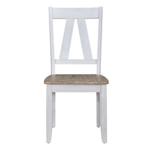 Splat Back Side Chair (RTA) - Set of 2 Farmhouse White in Weathered White