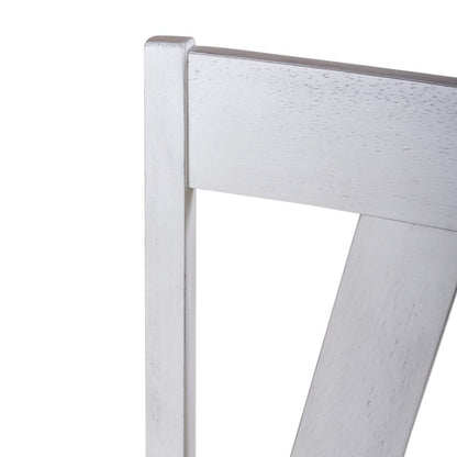 Splat Back Side Chair (RTA) - Set of 2 Farmhouse White in Weathered White