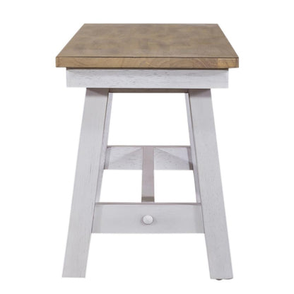 Lindsey Farm Backless Bench (RTA) in Weathered White