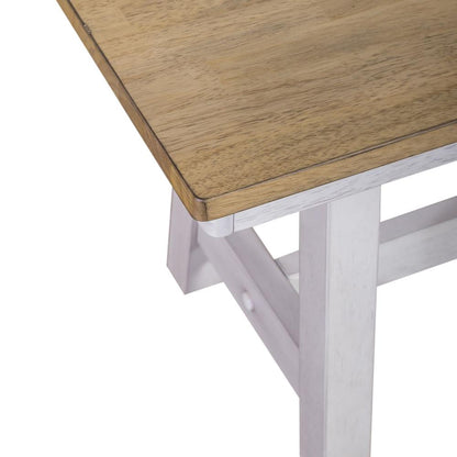 Lindsey Farm Backless Bench (RTA) in Weathered White