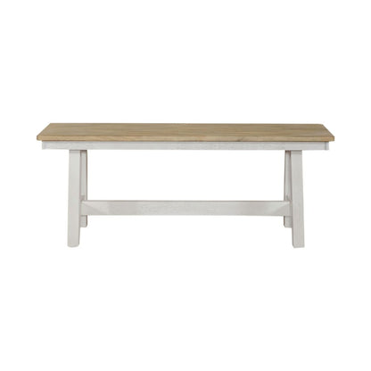 Lindsey Farm Backless Bench (RTA) in Weathered White
