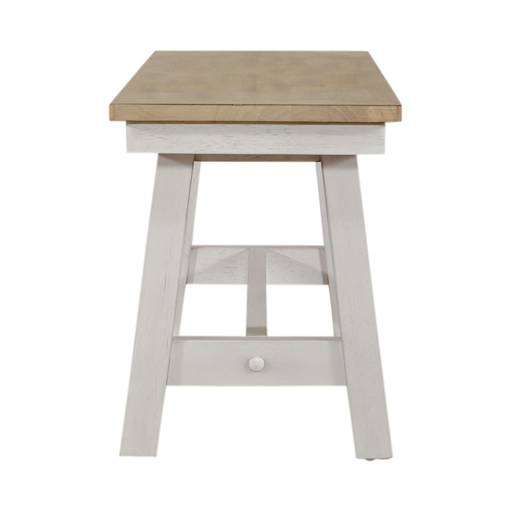 Lindsey Farm Backless Bench (RTA) in Weathered White