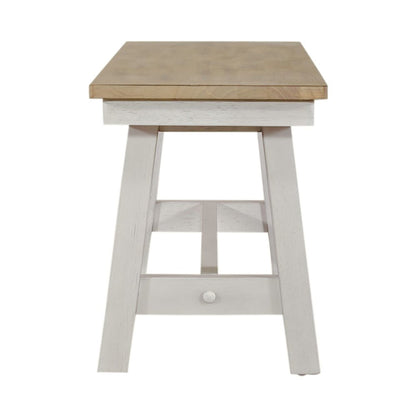 Lindsey Farm Backless Bench (RTA) in Weathered White