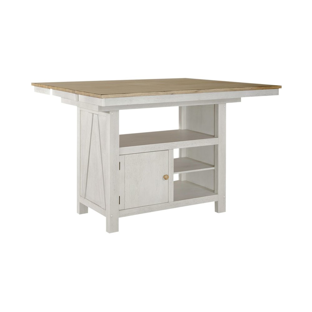 Lindsey Farm Kitchen Island in Rubberwood Solids & Veneers w/ MDF