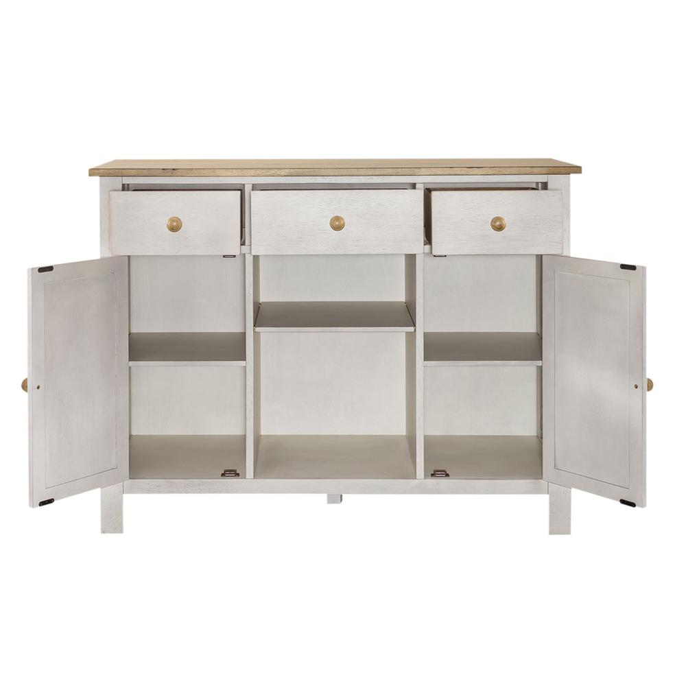 Lindsey Farm Server in Weathered White