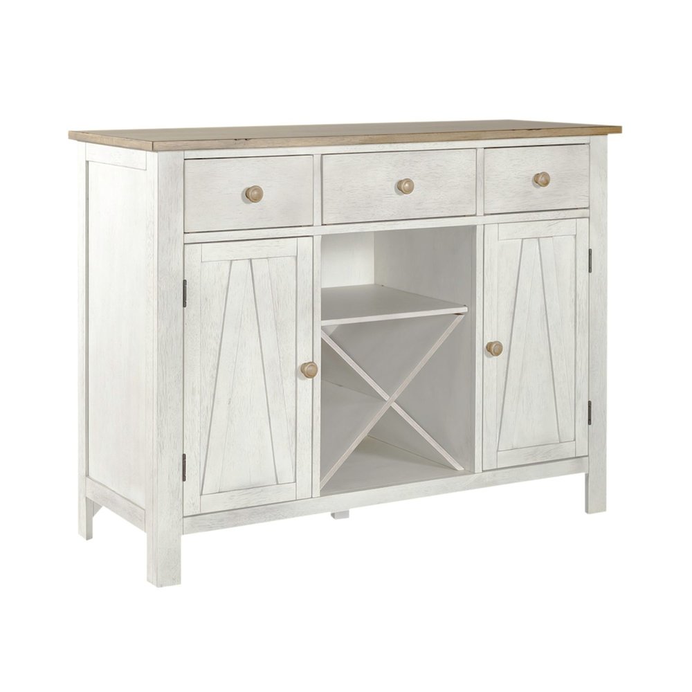 Lindsey Farm Server in Weathered White