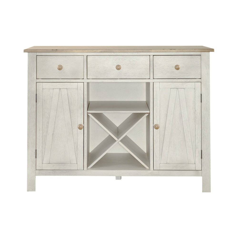 Lindsey Farm Server in Weathered White