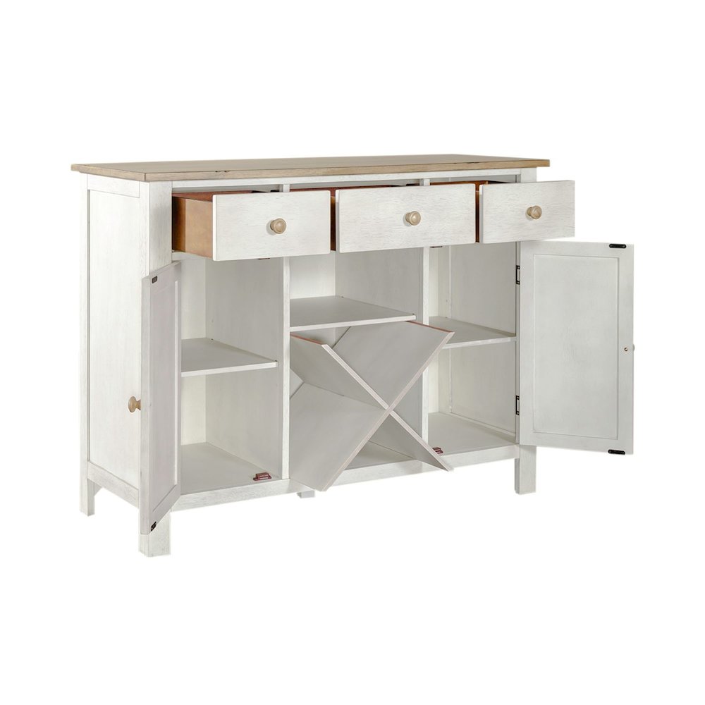Lindsey Farm Server in Weathered White