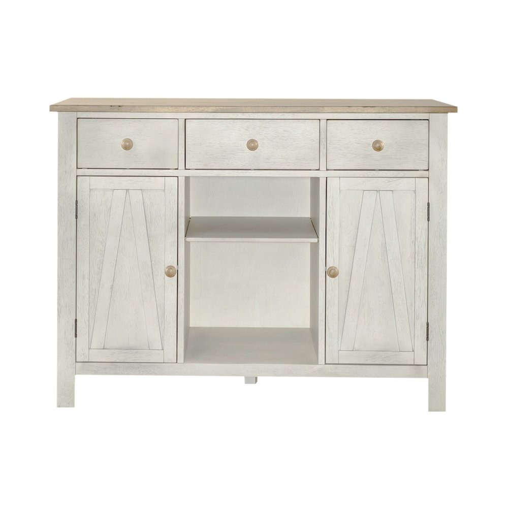 Lindsey Farm Server in Weathered White